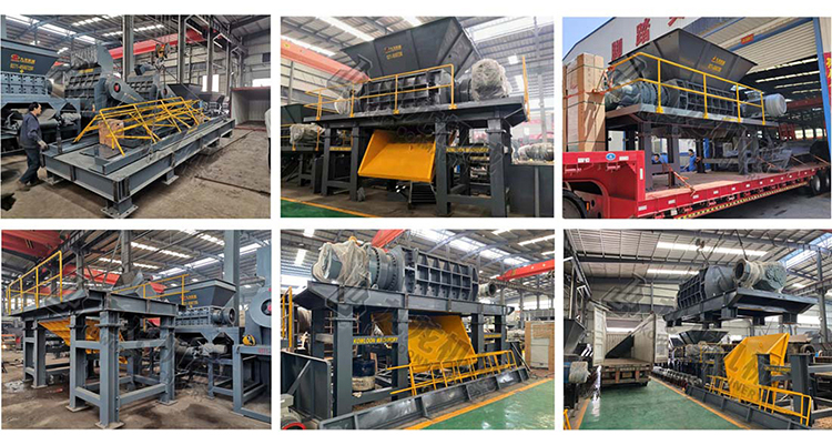 Industrial Solid Waste Shredders Municipal Bulky Garbage MSW E Waste Shredder Machine