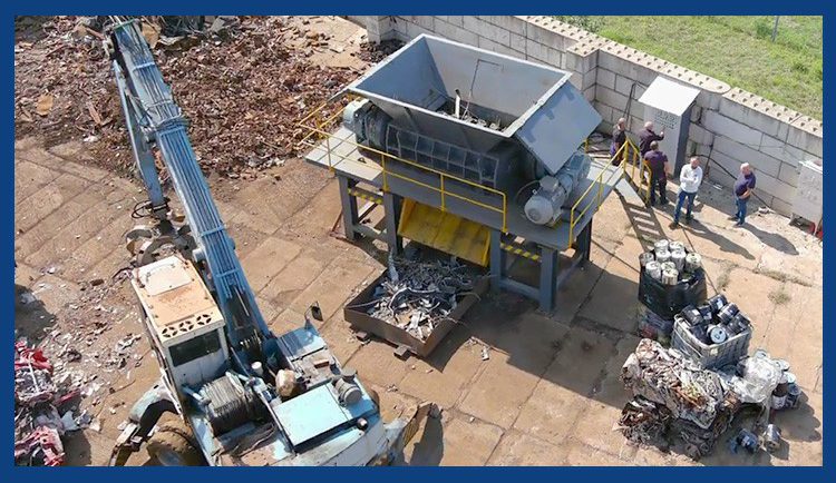 Waste Car Shredder Scrap Auto Vehicle Crusher Recycling Machine